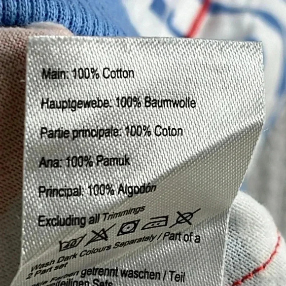 JOULES Infant 9-12mo Stars Striped Blue White Cotton Shorts Cuffed Hem - Picture 5 of 6